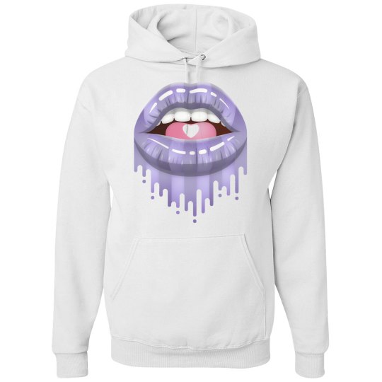 "LÈVRES lavande" UNISEX HEAVYWEIGHT HOODIE "LÈVRES lavande" UNISEX HEAVYWEIGHT HOODIE