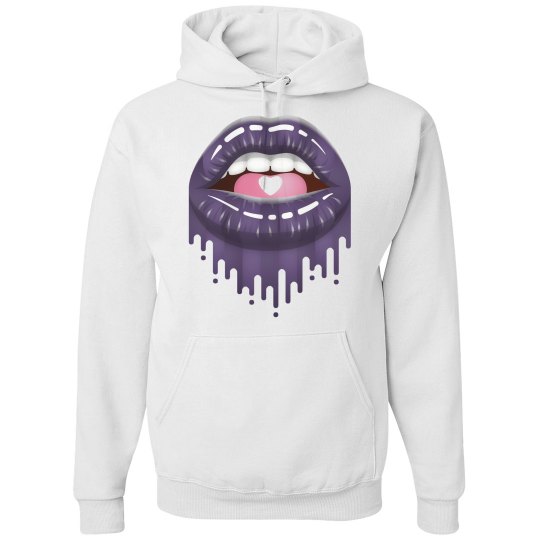 "LÈVRES POURPRES" UNISEX HEAVYWEIGHT HOODIE 