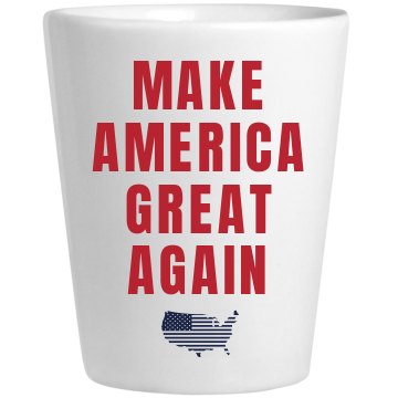 printing party discount pizza Great Make Glass America Again Shot