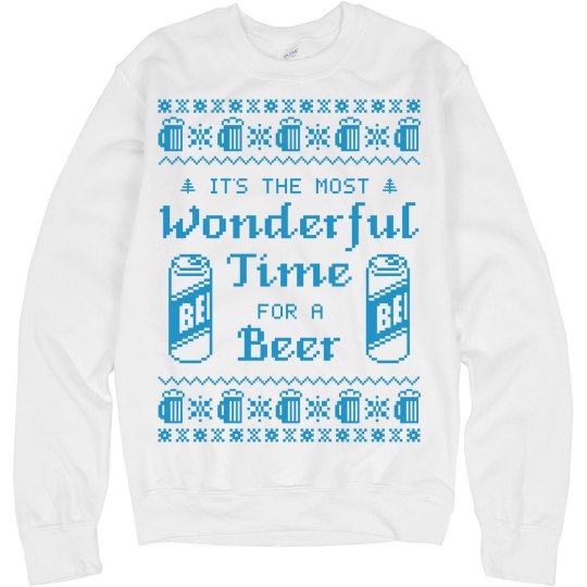 Most Wonderful Time for Beer Sweatshirt Most Wonderful Time for Beer Sweatshirt