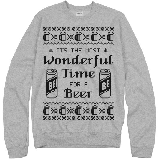 Most Wonderful Time for Beer Sweatshirt Most Wonderful Time for Beer Sweatshirt