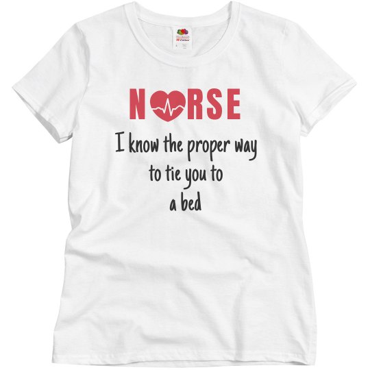 Nurse tie you to a bed Nurse tie you to a bed
