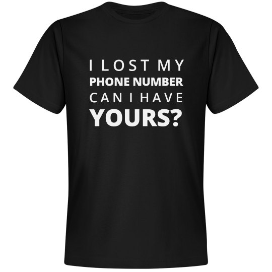 Phone Number Line Unisex Premium TShirt