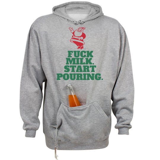 "SANTA PREFERS BOOZE" Heavyweight Hoodie "SANTA PREFERS BOOZE" Heavyweight Hoodie