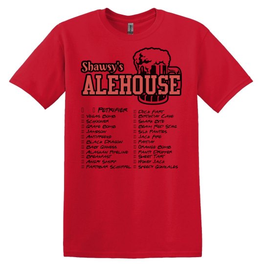 Shot Club Check-Off Tshirt (Orange)