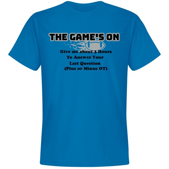 The Game’s On (Football) The Game’s On (Football)