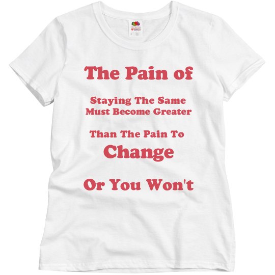 The Pain of Staying the same