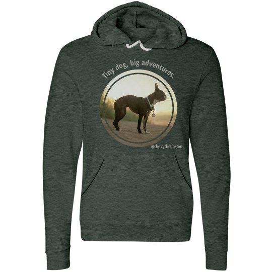 Tiny dog, big adventures hike hoodie Tiny dog, big adventures hike hoodie