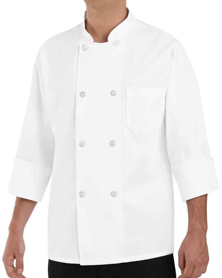 Eight Pearl Button Chef Coat - 0403-ChefDesigns