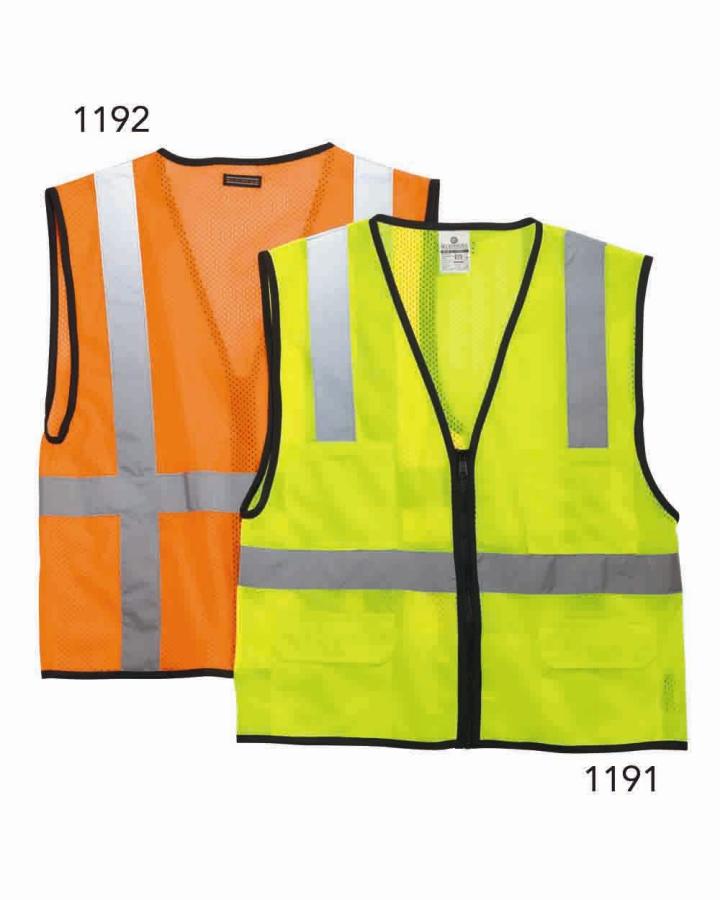 Economy Mesh 6-Pocket Vest - 1191-1192-Kishigo