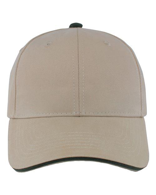 Brushed Twill Cap With Sandwich Bill - 121C-PacificHeadwear