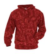 Athletic Fleece Tie-Dye Hood - 127500-Badger