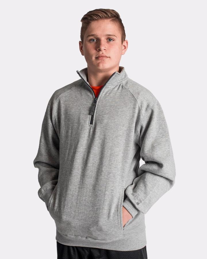 1/4 Zip Fleece Pullover - 1286-Badger