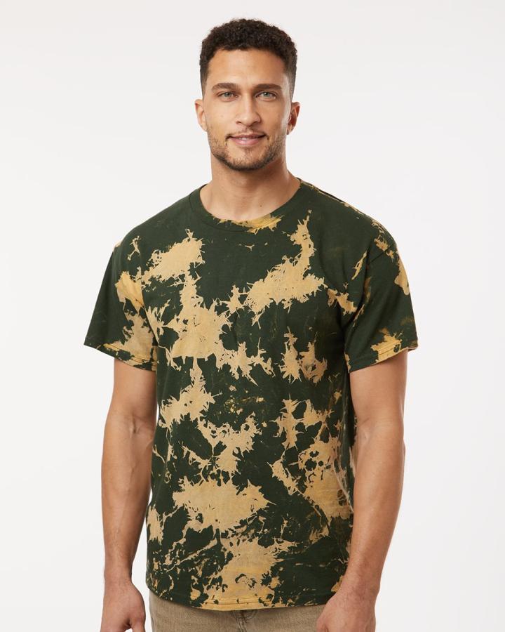 Unisex Bleach Out Dyed T-Shirt - 1385-Colortone