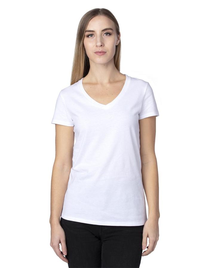Ladies‘ Ultimate CVC V-Neck T-Shirt - 200RV-ThreadfastApparel
