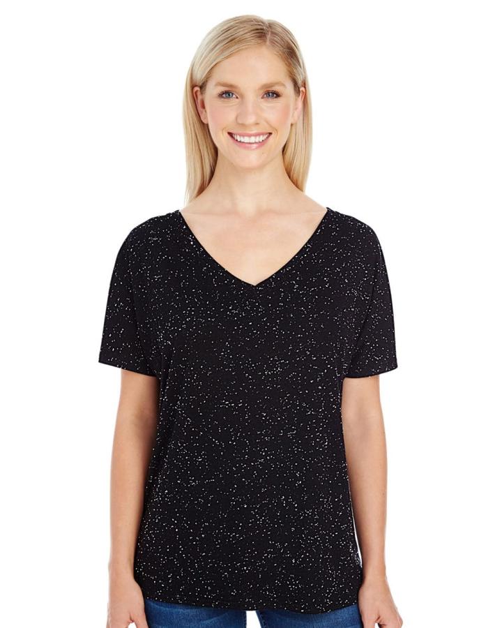 Ladies‘ Triblend Fleck Short-Sleeve V-Neck T-Shirt - 203FV-ThreadfastApparel