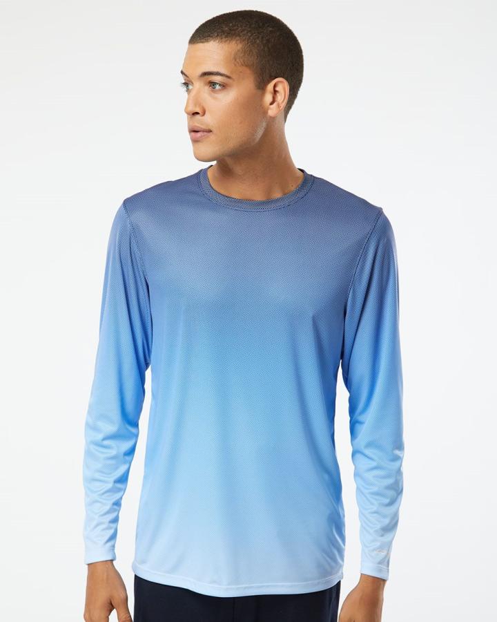 Barbados Performance Pin Dot Long Sleeve T-Shirt - 225-Paragon