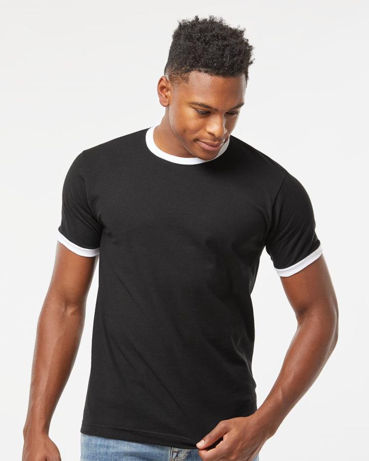 Fine Jersey Ringer T-Shirt - 246-Tultex