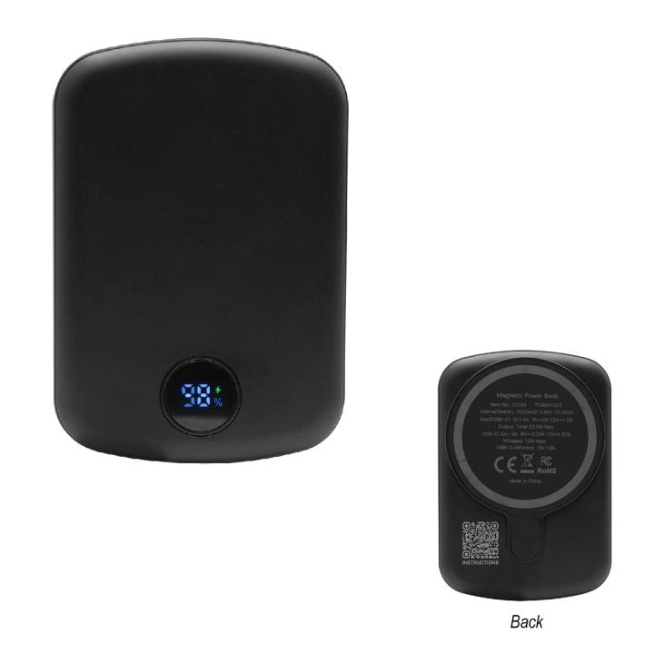 15W Mag Max Wireless Charger Power Bank - 25199-HitPromo