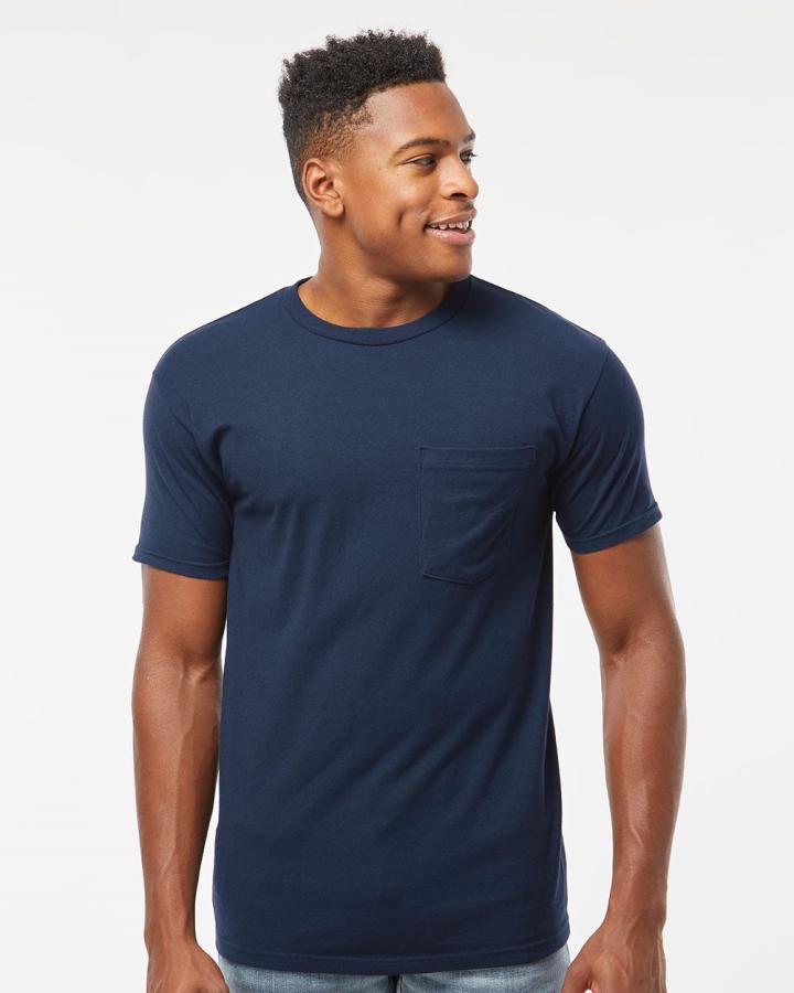 Heavyweight Jersey Pocket T-Shirt - 293-Tultex