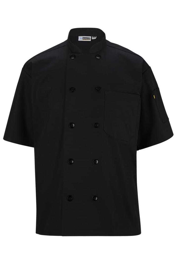 10 BUTTON SHORT SLEEVE CHEF COAT - 3306-EdwardsGarment