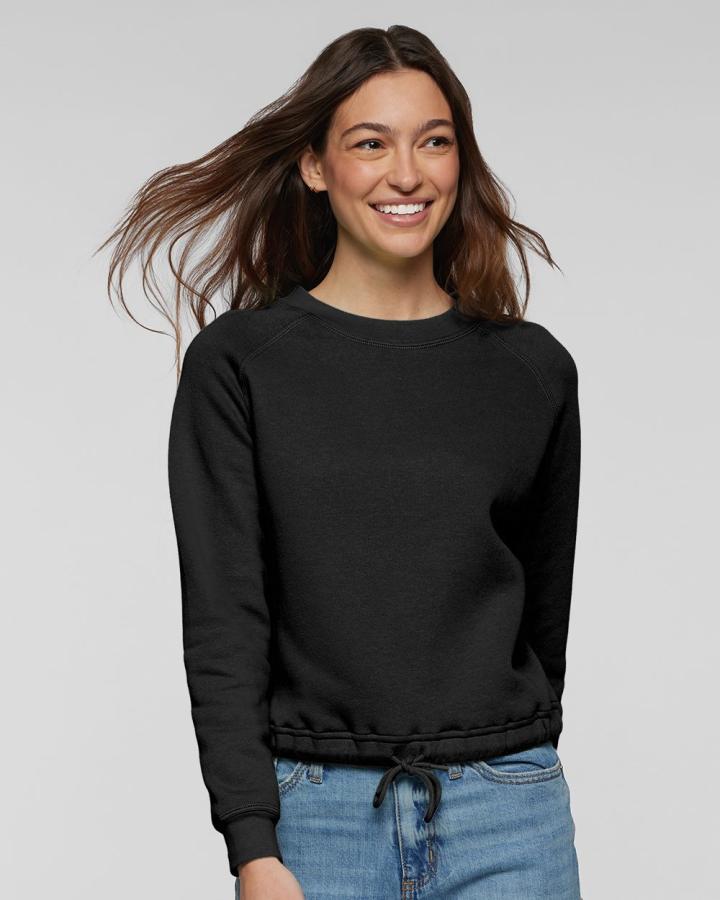 Ladies‘ Boxy Cropped Fleece Sweatshirt - 3528-LAT