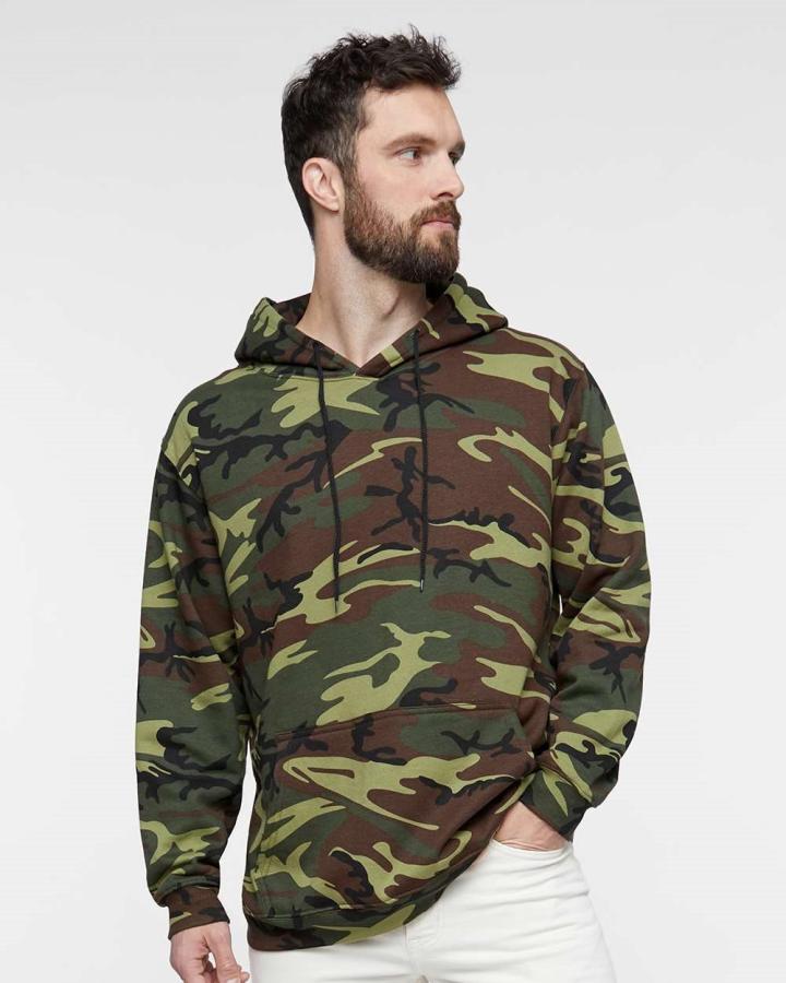 Unisex Camo Pullover Hoodie - 3969-Code_V