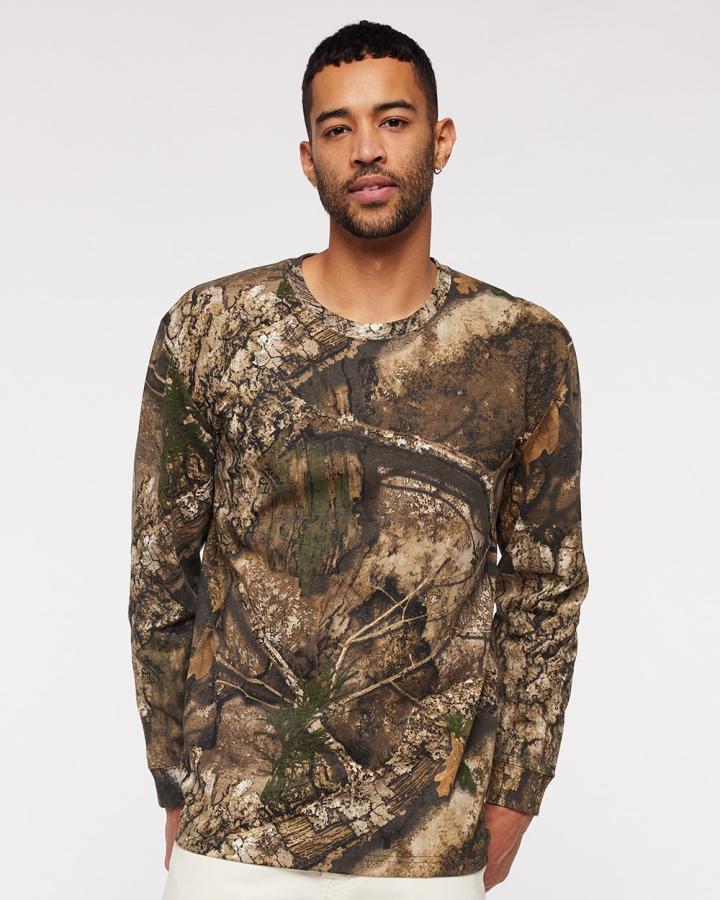 Men‘s Realtree Camo Long-Sleeve T-Shirt - 3981-Code_V