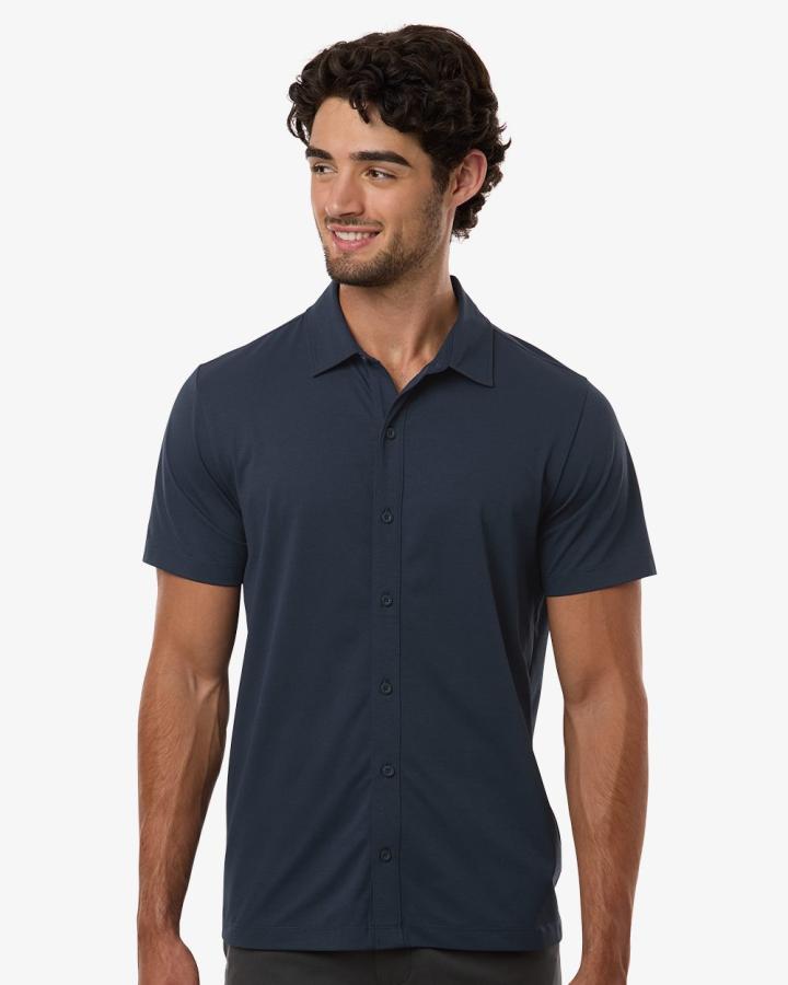 Men‘s Pro-Flex Sorona Button Down Short Sleeve Shirt - 41SPSS-Allpro