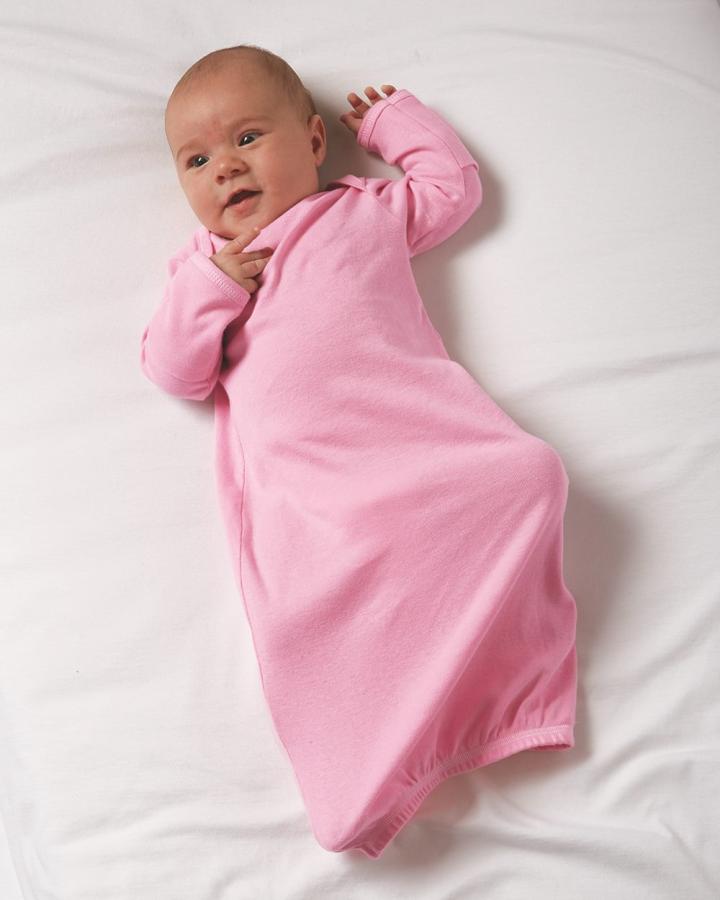 Infant Baby Rib Layette Sleeper - 4406-Rabbit_Skins