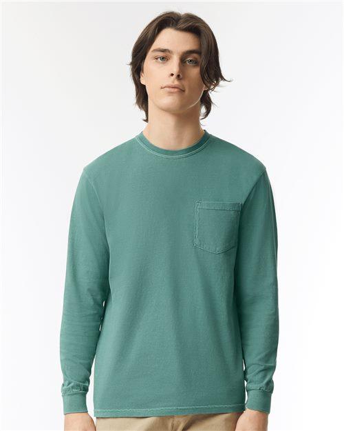 COMFORT COLORS Heavyweight Ring Spun Long Sleeve Pocket Tee - 4410-Comfort_Colors