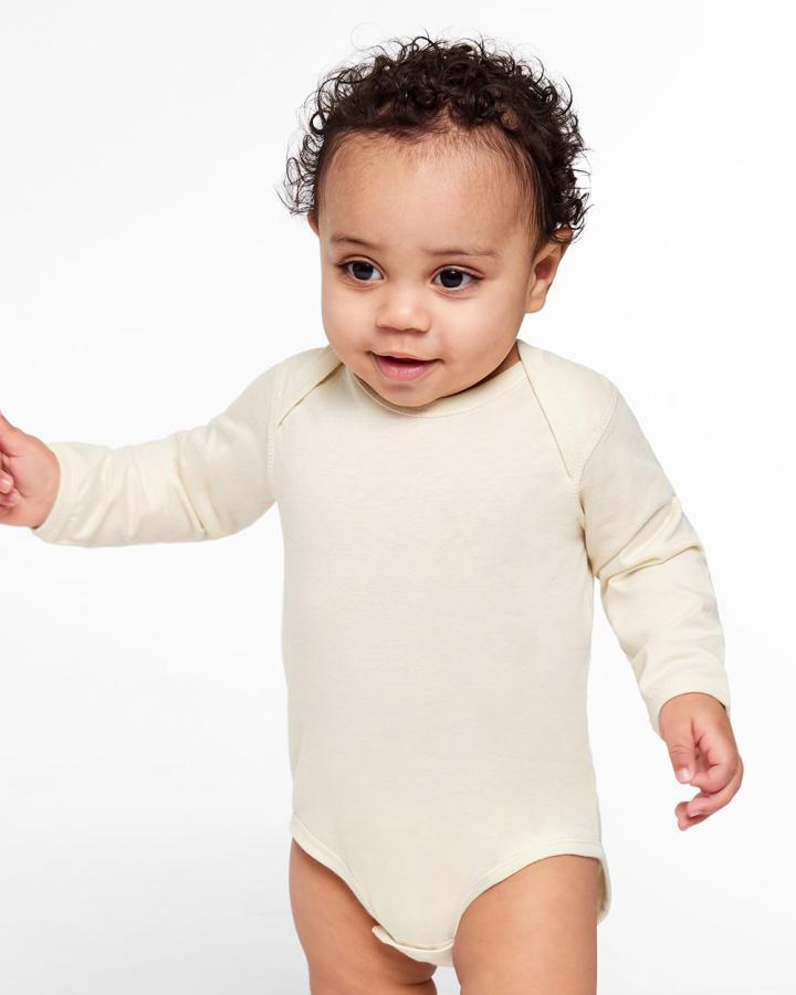 Infant Fine Jersey Long Sleeve Bodysuit - 4421-Rabbit_Skins