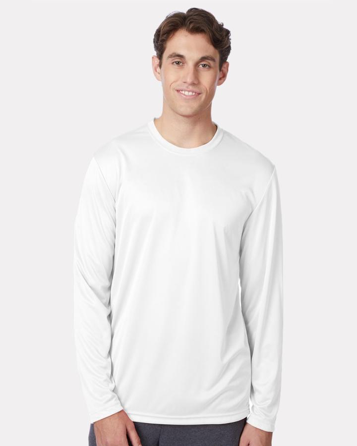 Adult Cool DRI with FreshIQ Long-Sleeve Performance T-Shirt - 482L-Hanes