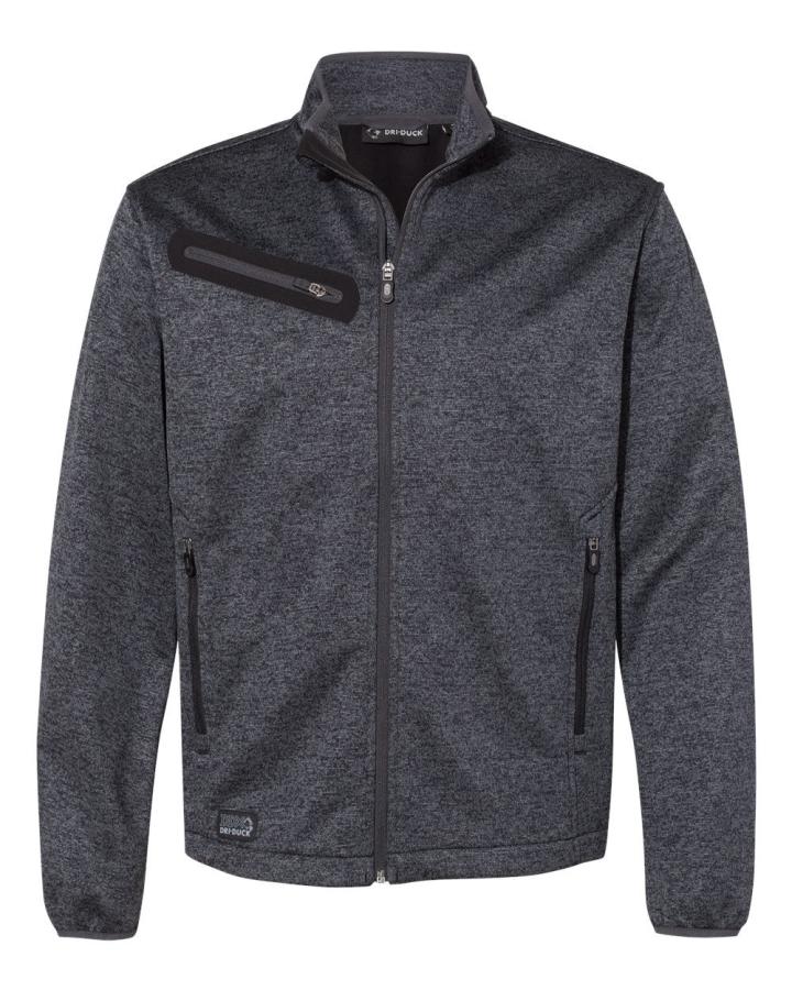 Atlas Bonded MÃ©lange Sweater Fleece Jacket - 5316-Dri_Duck