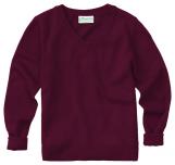Adult Unisex Long Sleeve V-Neck Sweater - 56704-ClassroomUniforms