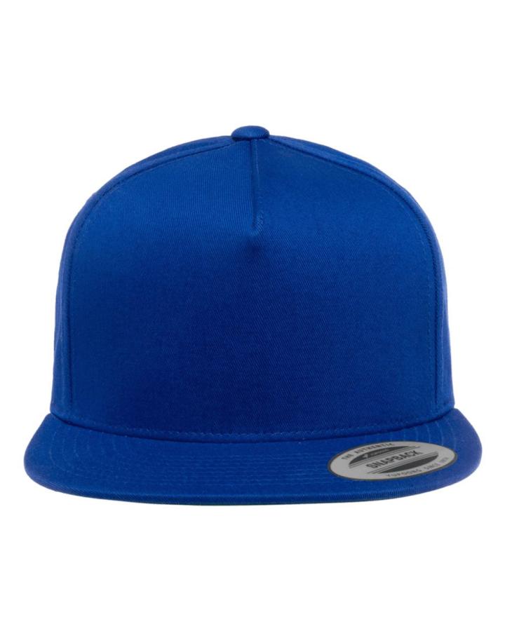 Five-Panel Cotton Twill Snapback Cap - 6007-YpClassics