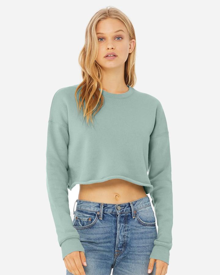 Bella + Canvas - Ladies‘ Cropped Fleece Crew - 7503-Bella