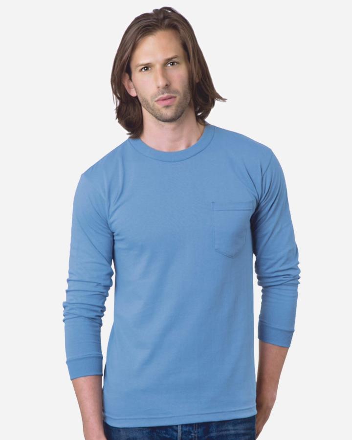 Adult Long Sleeve Pocket T-Shirt - 8100-Bayside