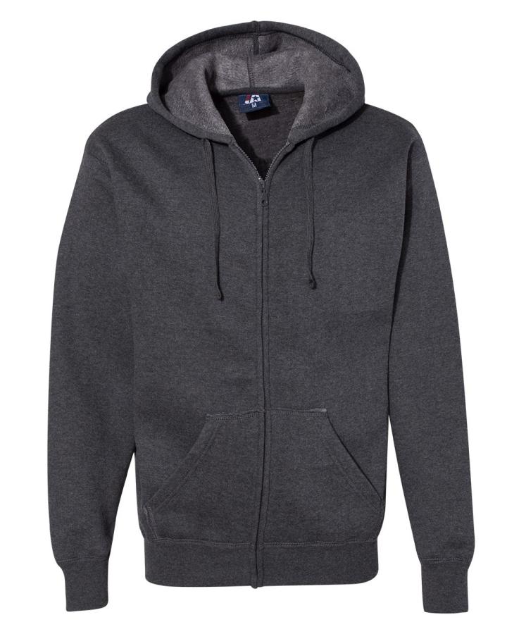 Adult Premium Full-Zip Fleece Hooded Sweatshirt - 8821-J_America