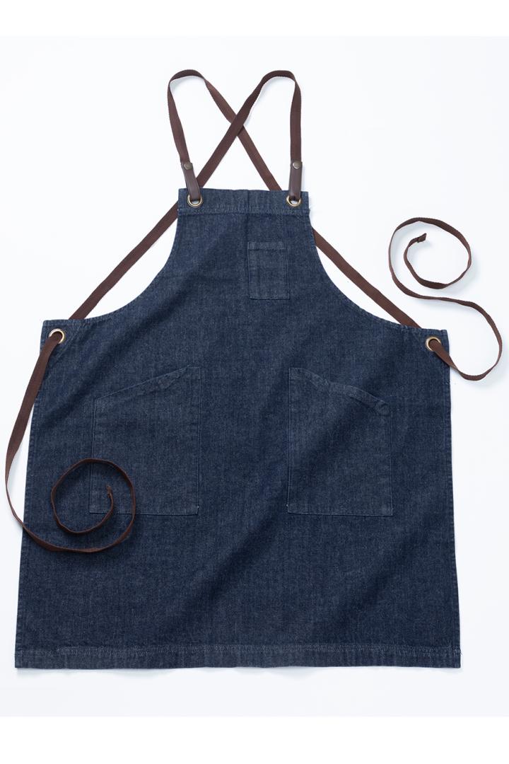 3 POCKET CROSS-BACK BIB APRON - 9097-EdwardsGarment