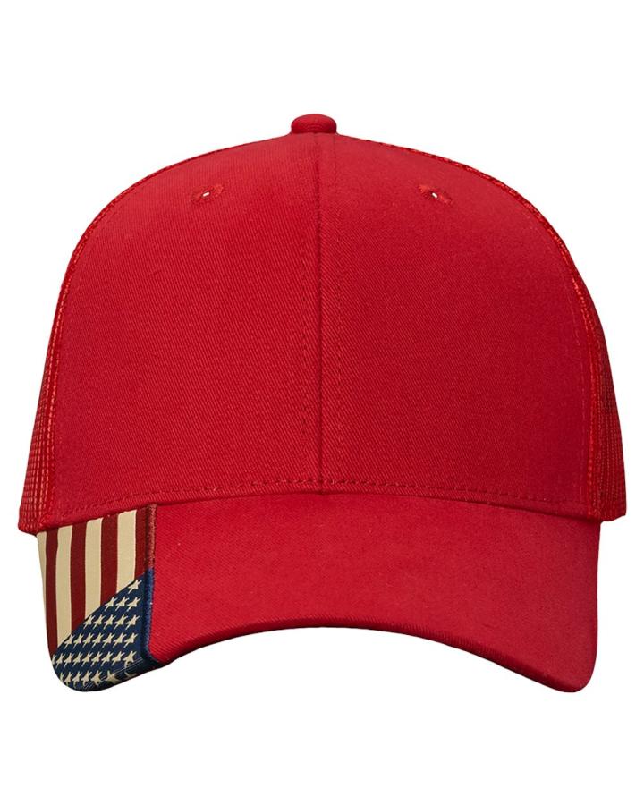 USA Flag Mesh Cap - AM350M-Kati