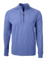 Cutter & Buck Adapt Eco Knit Heather Mens Big & Tall Quarter Zip Pullover - BCK01086-CutterAndBuck