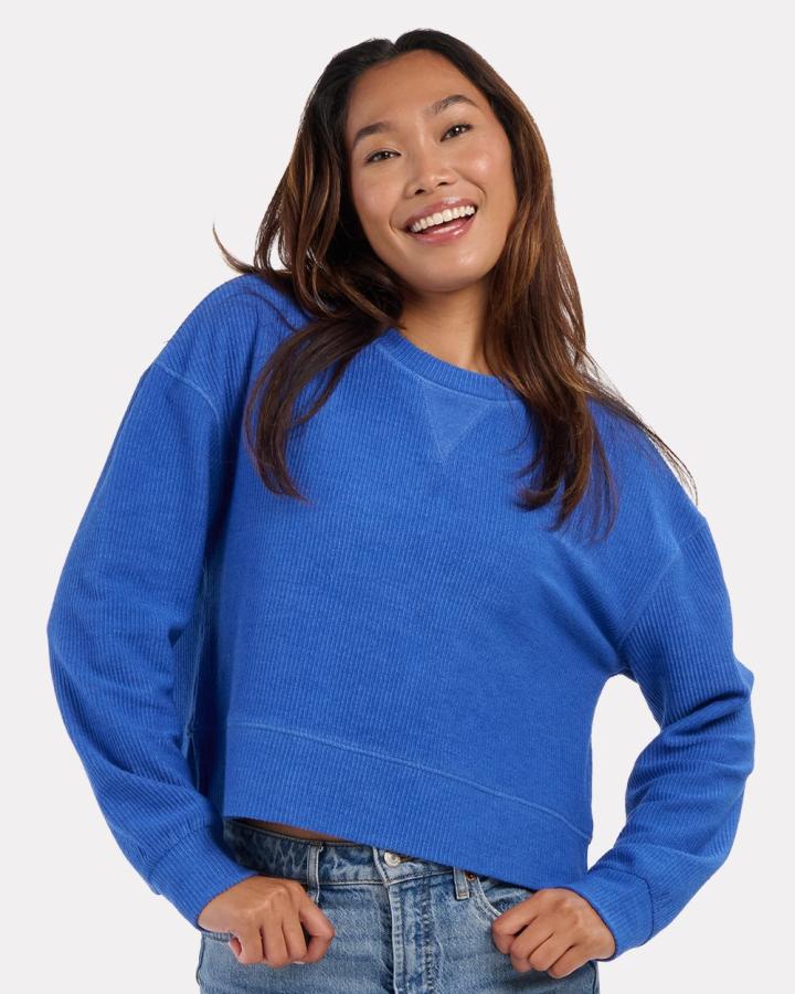 Women‘s Cropped Boxy Long Sleeve T-Shirt - BW5102-Boxercraft