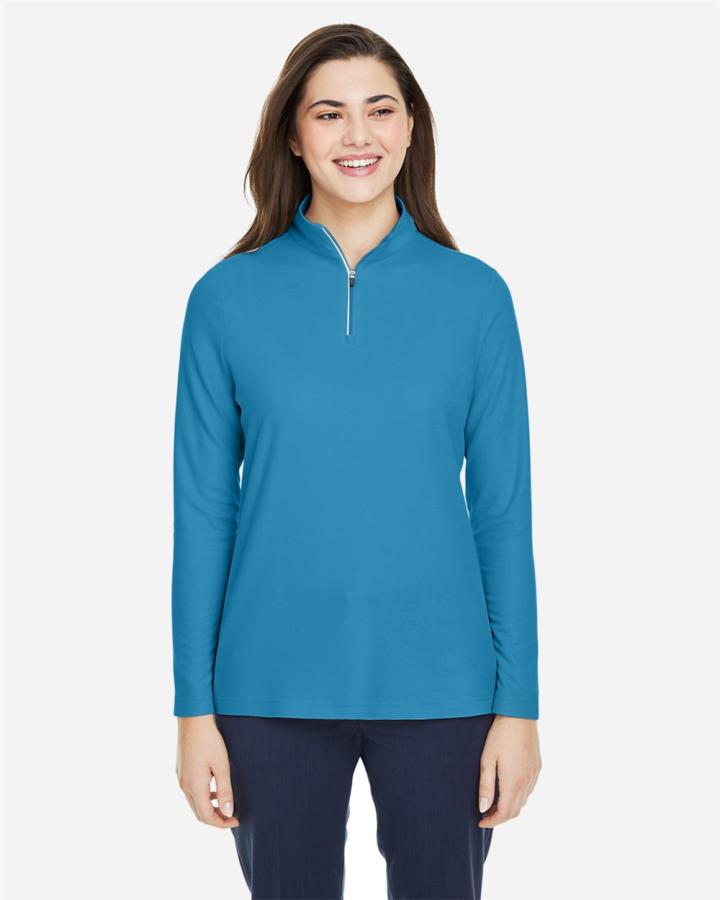 Ladies‘ Fusion ChromaSoft Pique Quarter-Zip - CE405W-Core365