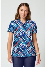 1 Pocket Print Top - CK00010-Cherokee