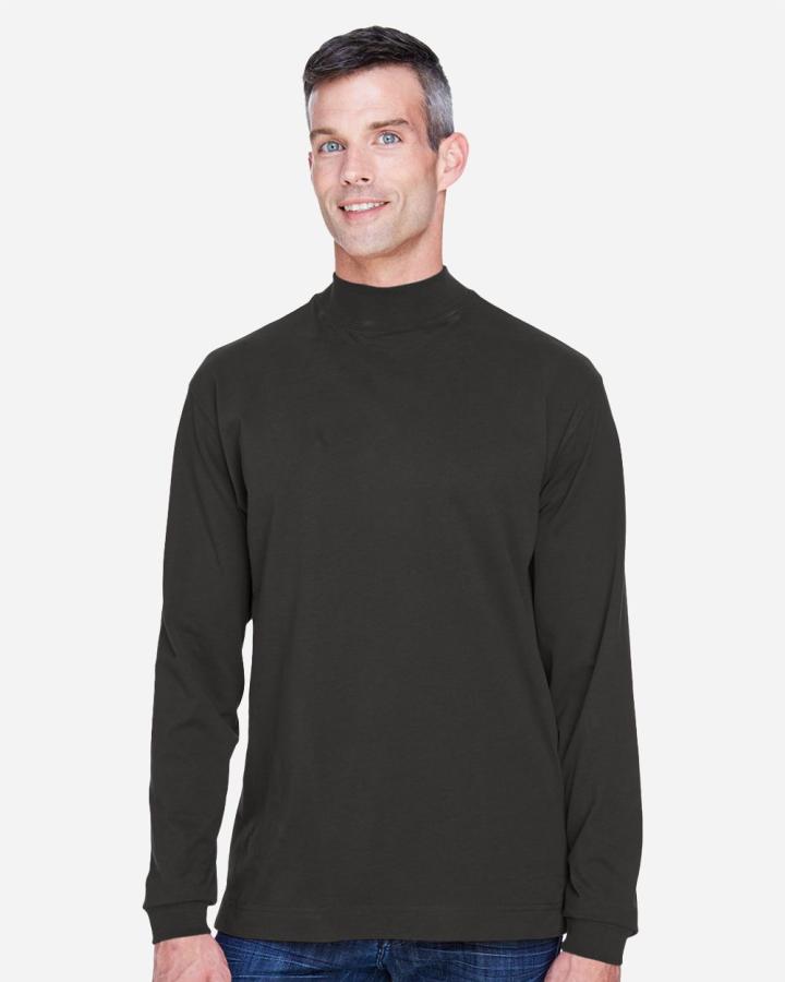 Adult Sueded Cotton Jersey Mock Turtleneck - D420-DevonJones