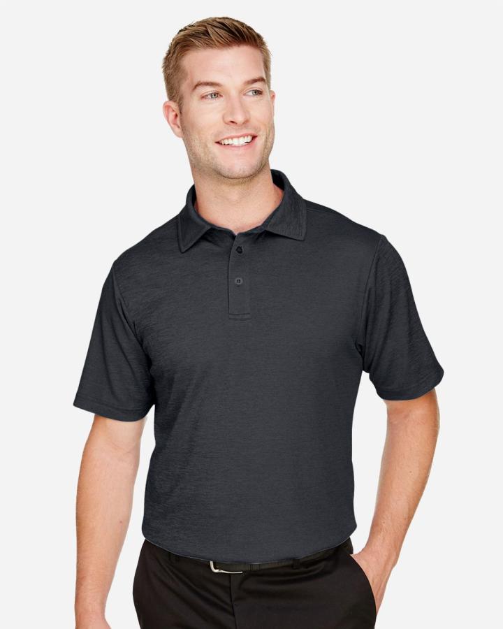 CrownLux Performance Men‘s Address Melange Polo - DG22-DevonJones