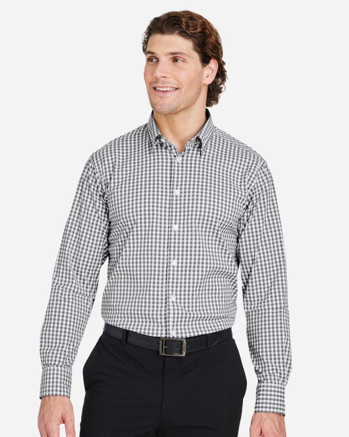 CrownLux Performance Men‘s Gingham Shirt - DG536-DevonJones