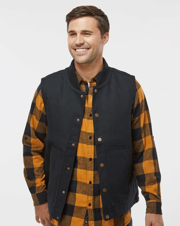 Insulated Canvas Workwear Vest - EXP560V-Independent_Trading_Co
