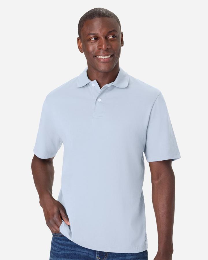 Men‘s Garment-Dyed Jersey Polo - GDH116-ComfortwashByHanes